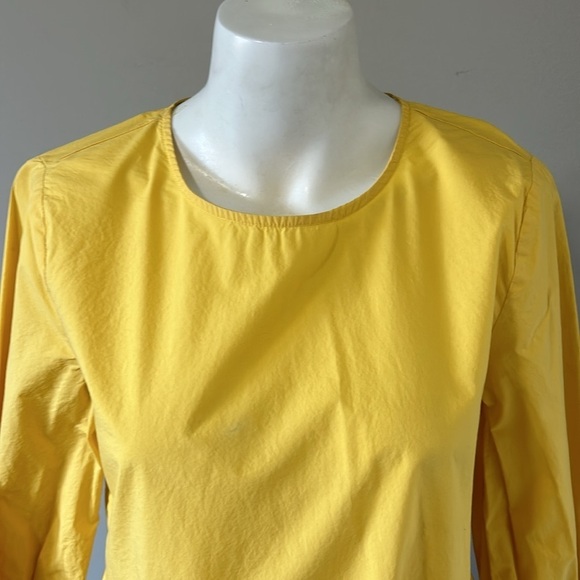 TUCKERNUCK POMANDER PLACE Olivia
Peplum Top Blouse Yellow Keyhole Back Sz S - Picture 4 of 14